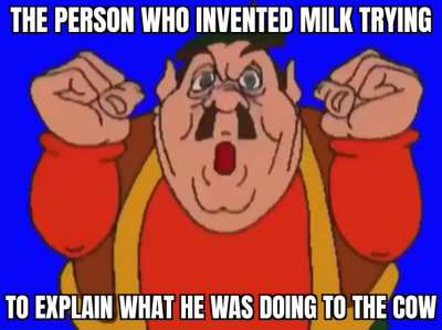 Haha milk go squirt