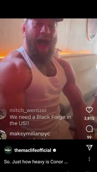 Safe to say McGregor is firmly out of the USADA testing pool