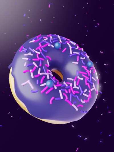 Blender Galaxy donut in 3.2