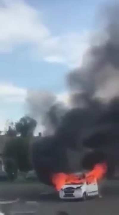 I don&rsquo;t understand why there&rsquo;s a crowd watching the car burn&hellip;
