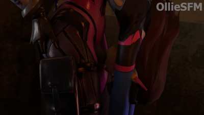 Futa Widowmaker facefucks Dva