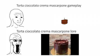 Damn Torta cioccolato crema mascarpone has some epic lore frfr no cap