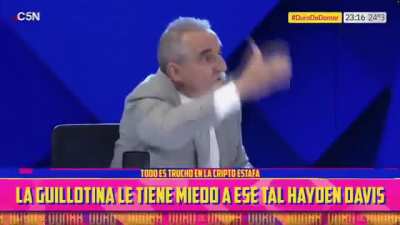 Guillermo Moreno se enoja al aire con periodista de C5N