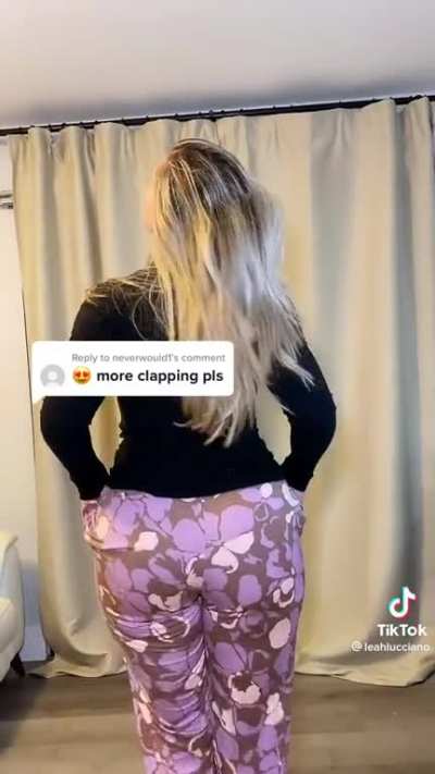 Clapping my ass in flare pants