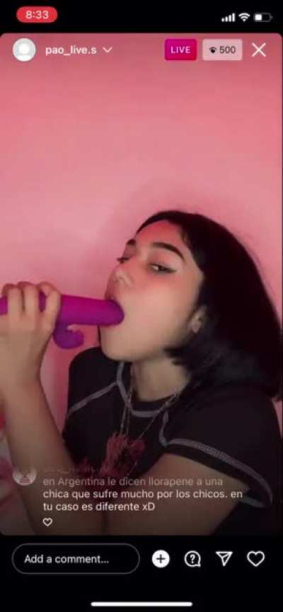 Just sucking