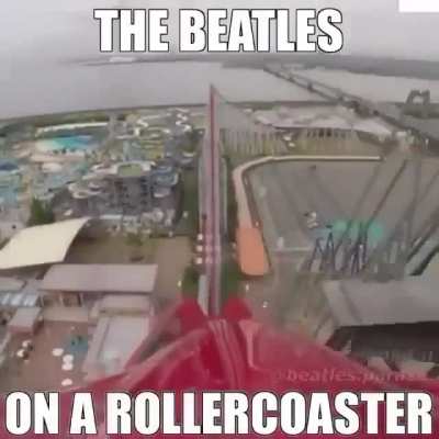 Rigno Star, Jon Lenin, Jorge Harisson, Paul McCarthy on a rollercoaster