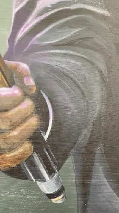 I painted Jules from Pulp Fiction&hellip; with a twist.