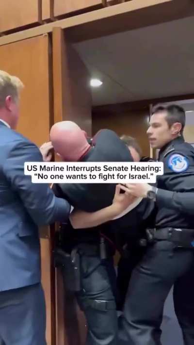 During a congressional hearing on the war with Iran, former Marine Sgt. Brian McGuinness stood up and shouted, 