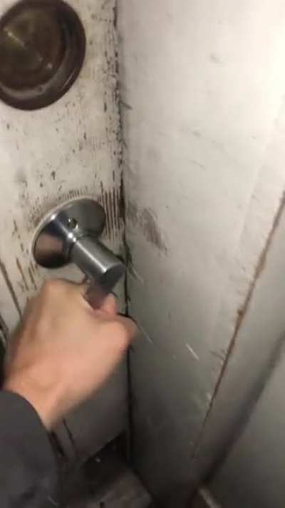 Only way in or out of my apartment building has one of those keypad &ldquo;smart locks&rdquo; that is refusing to open