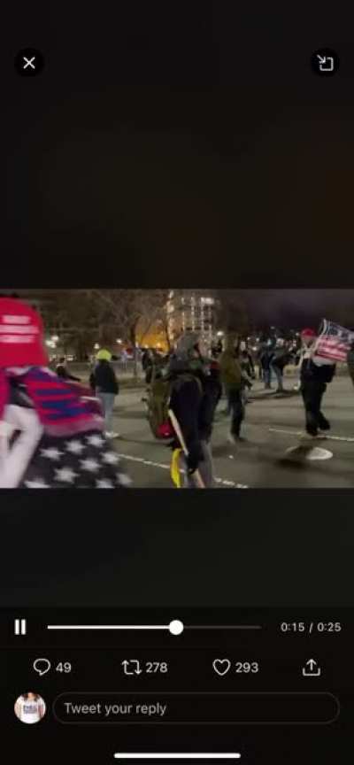 “Wait till we come back with riffles” “traitors get the rope” MAGAt tells at police