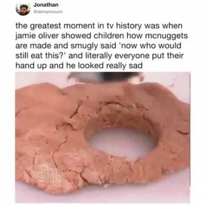 Jamie Oliver tries to scare kids off chicken nuggets