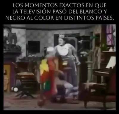Exact moment when TV went from B&amp;W to Color