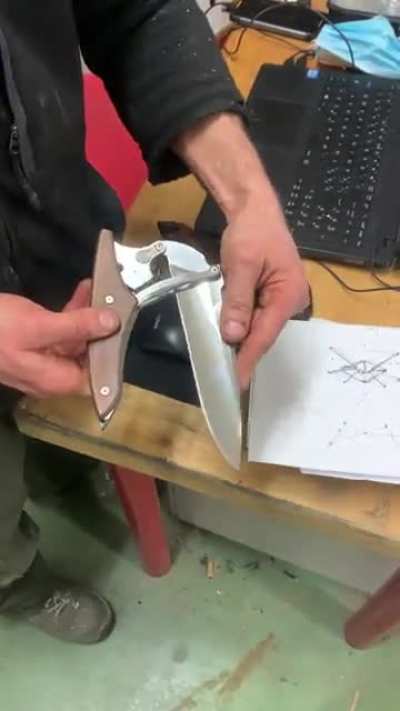 today study with my master of knives 🔪 patented system,more blade than handle😍