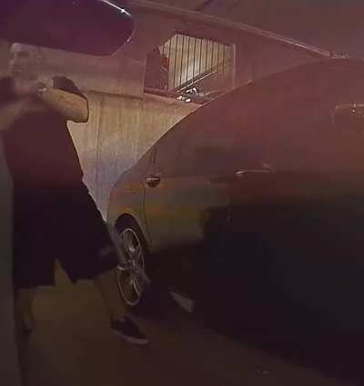 last night, this man broke into a Tesla - the bag he took contains all three of the owner&rsquo;s paralympic gold medals