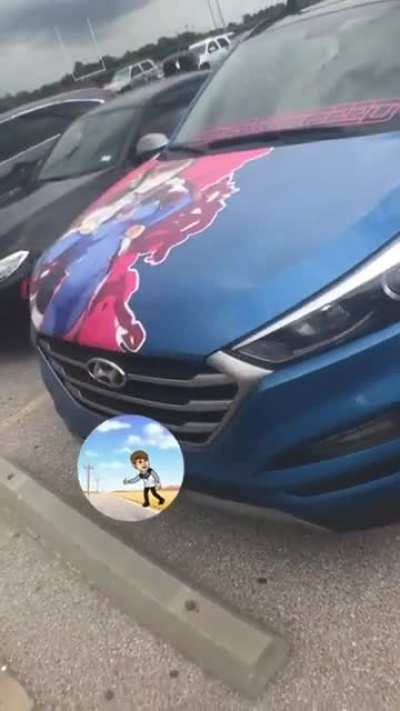One of my teachers has a D.Va wrap on their entire car. I don&rsquo;t know the teacher though. Sorry I had to blur their plates through Snapchat.