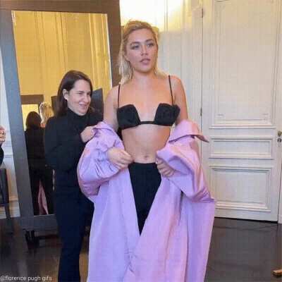 Florence Pugh in this black top is 😍😍