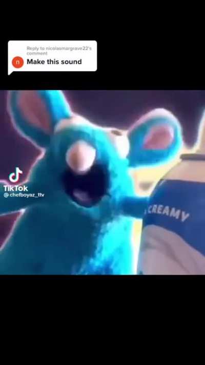 The funny blue rat