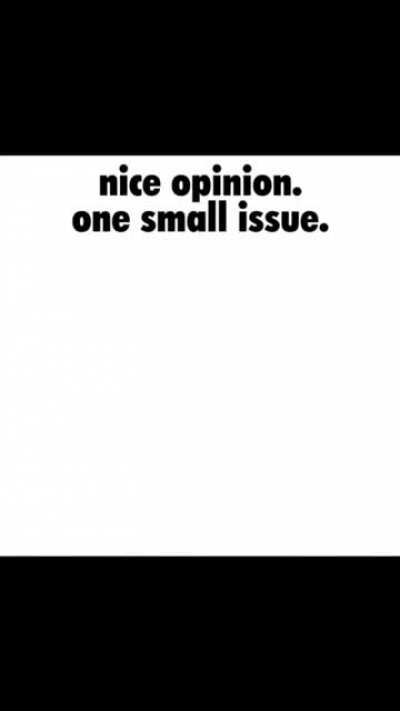Nice opinion.