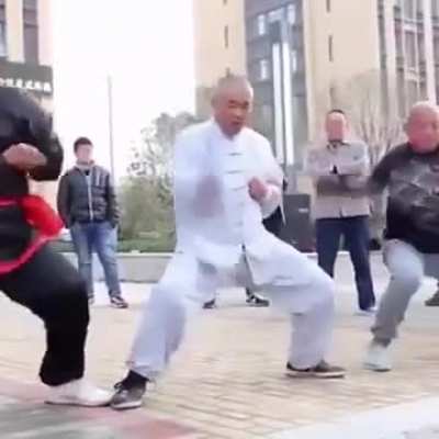 Training for next episode of Ow My balls 