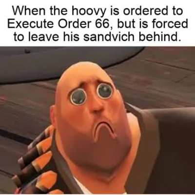 Pootis heavy does not like Order 66. (Credit to Tundrarich on YouTube)
