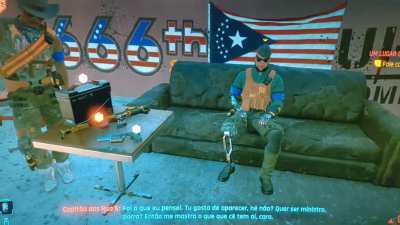 Par&oacute;dia do Bolsonaro no Cyberpunk 2077