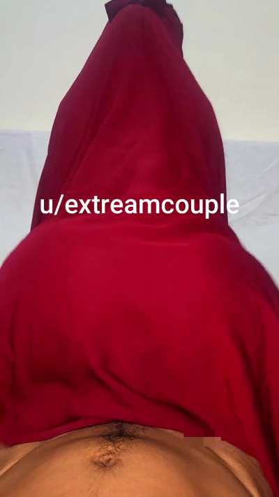 My hijabi wife on cowgirl