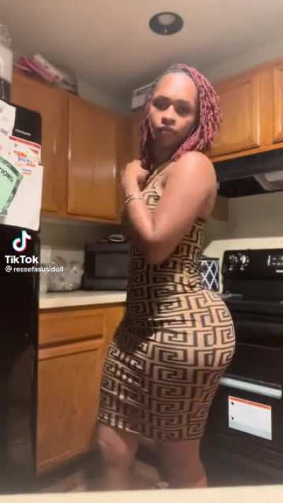 Thick ina dress