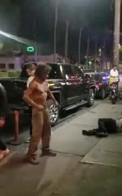Crackhead celebrates after knocking out his opponent