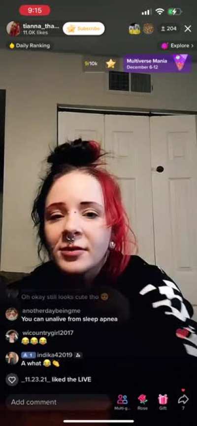 Tianna unplugs her stepfathers CPAP machine after her mother warns her he will die without it. While it probably won&rsquo;t kill him, it can be very dangerous to do this. It can immediately cause throat swelling, long periods of not breathing, and dangerous hy