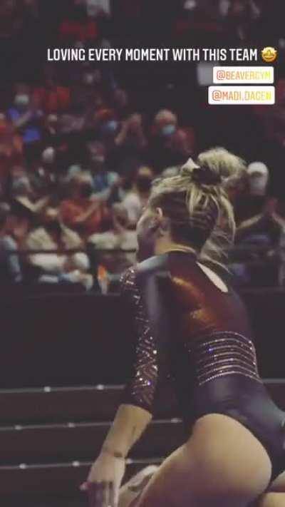 Who else would take a front seat at the gymnastics arena over a strip club?