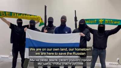 Belgorod People's Republic: "💪🏻 Belgorod Ultras recorded an appeal to fellow citizens Justi.ce is upon us. We will win."