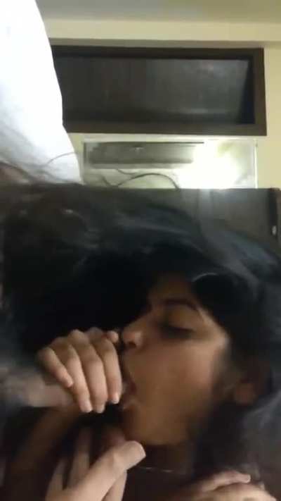 Desi Girl Playing With Lovers Cock Giving Blowjob Fucking Hard And Coming in Mouth LINK IN THE DISCRETION