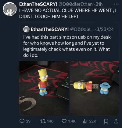 &ldquo;Eat my shorts&rdquo; - Bart Simpson
