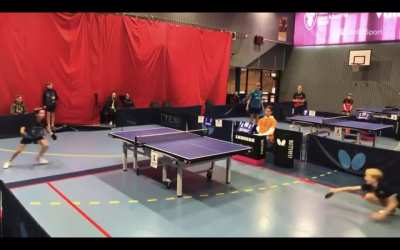 13 year old David Bj&ouml;rkryd wins a great rally at the 2019 &Auml;ngby International