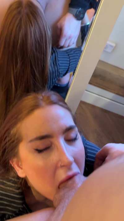 Giving the customer a tour of my throat