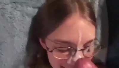 Young and covered in cum