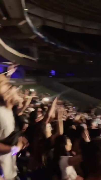 The crowd in Brazil when the DJ started playing Don&rsquo;t Wake Me Up and Chris Brown wasn&rsquo;t even on stage yet 😭