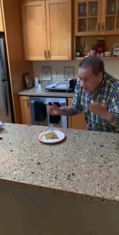 You’d think after 80 years, my grandfather would know how singing happy birthday works 😂