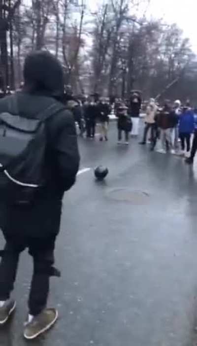 Riot helmet street soccer