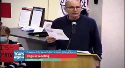 shouting match between parents and board member after gay sex rant