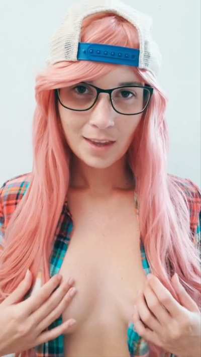 My boobs are really too small to drop so I just reveal them instead