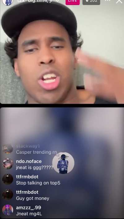 Top5 makes Tim Neat say fuck MG4L days after posting Casper on his story 🤦 J neat flexing ice and watch that aren&rsquo;t his LMAO (Part4)
