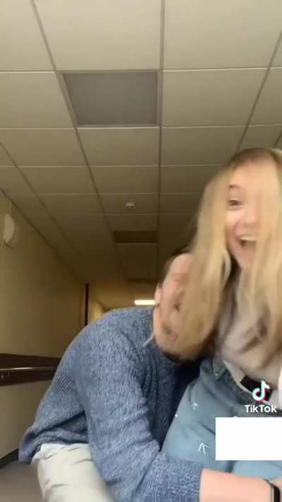 Busty while dancing