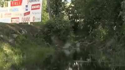 There's a river camera in this particular finnish baseball stadium