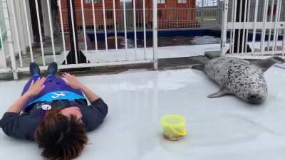 Batendo na barriguinha