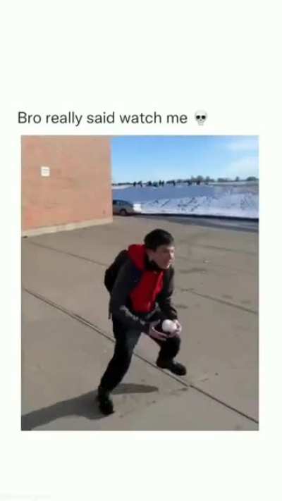 Bro really said watch me 💀