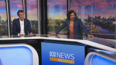 "Fucken scary" - The moment the earthquake hit the ABC studio.