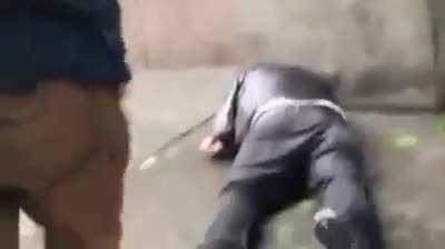 Nazi bitch gets knocked out