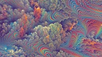 AI Generated Closed Eye Psychedelic Hallucination