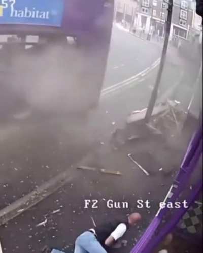 Man in the UK gets hit by a bus and walks it off.